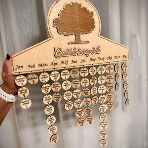 Családi naptár - fa