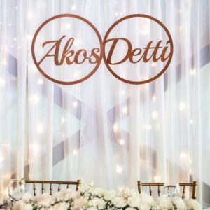 Esküvői névtábla